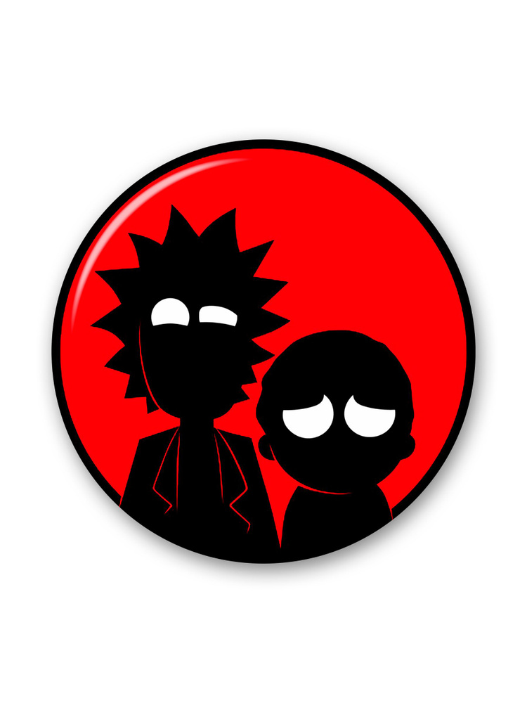 Значок на рюкзак Рик и Морти Rick and Morty #1