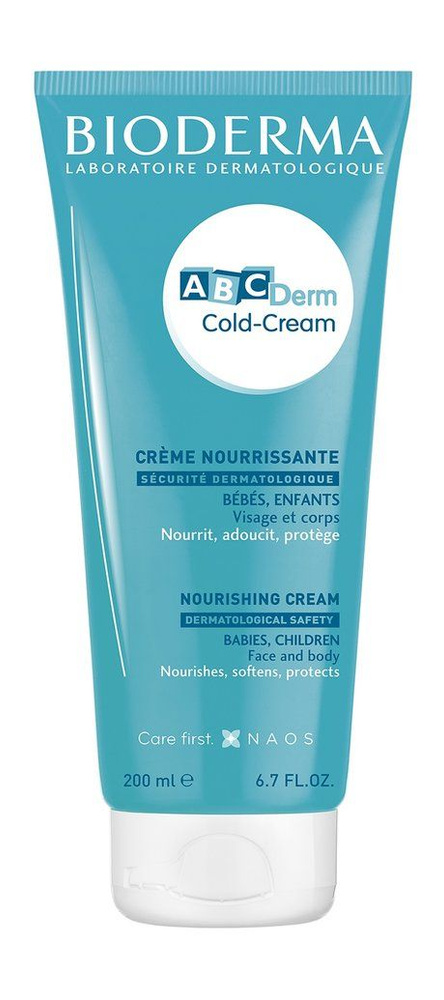 Детский питательный и увлажняющий колд-крем для лица и тела ABCDerm Cold Cream, 200 мл  #1