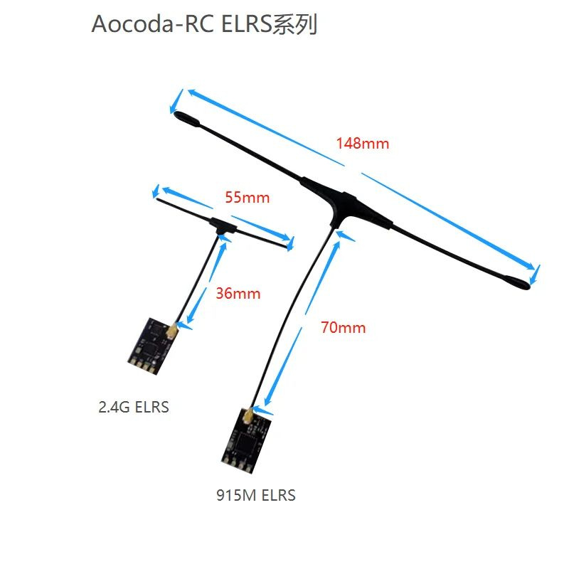 Aocoda-RC ELRS 915 МГц (868 МГц) 500 мВт 20 дБм RSF приемник для дальней связи FPV  #1