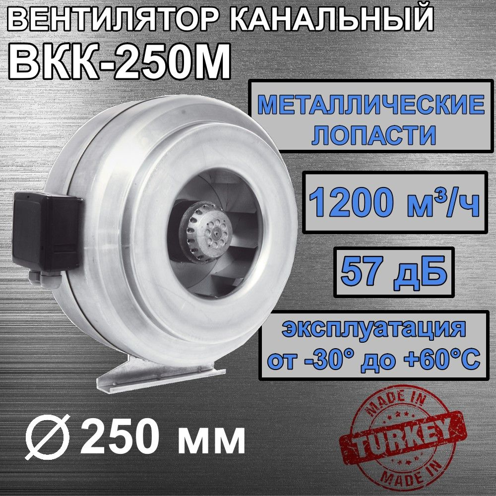 Канальный вытяжной вентилятор BKK 250-M #1