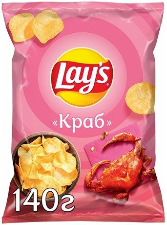 Чипсы Lay's Краб, 140г #1