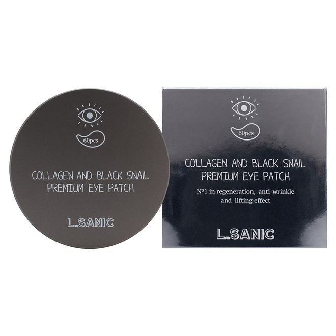 Гидрогелевые патчи с коллагеном и муцином чёрной улитки L'SANIC Collagen And Black Snail Premium Eye #1
