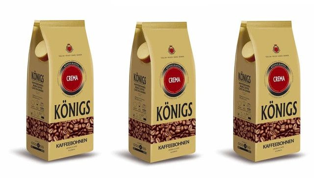 Konigs Кофе зерновой Oro Crema, в мягкой упаковке, 1000 г, 3 шт #1