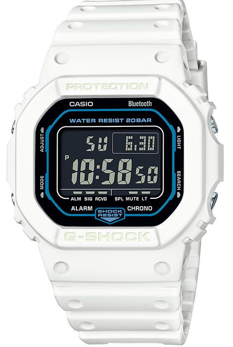 Противоударные мужские наручные часы Casio G-Shock DW-B5600SF-7 с Bluetooth (блютуз)  #1