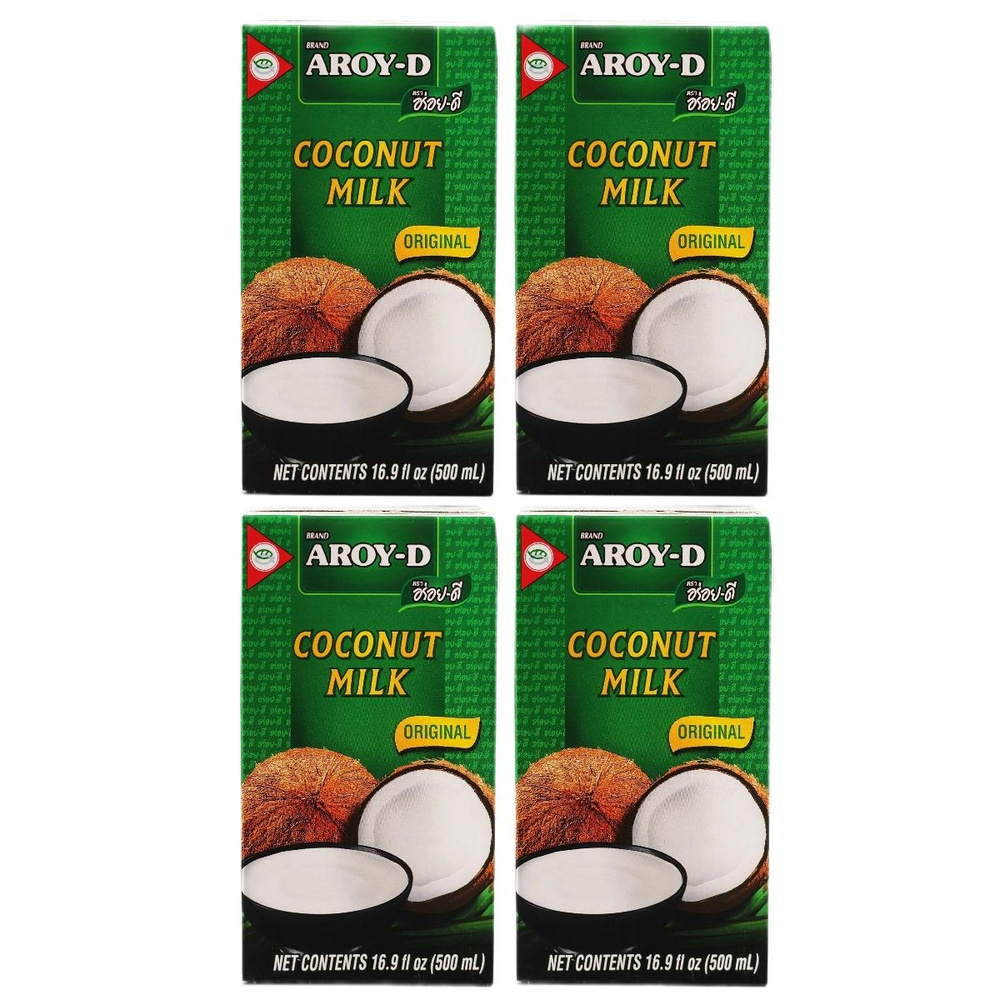 Aroy-d Кокосовое молоко 70% жирность 17-19%, 500 мл x 4 шт #1
