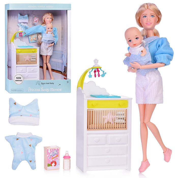 Набор кукол A786-2 "Мама с малышом" в коробке #1