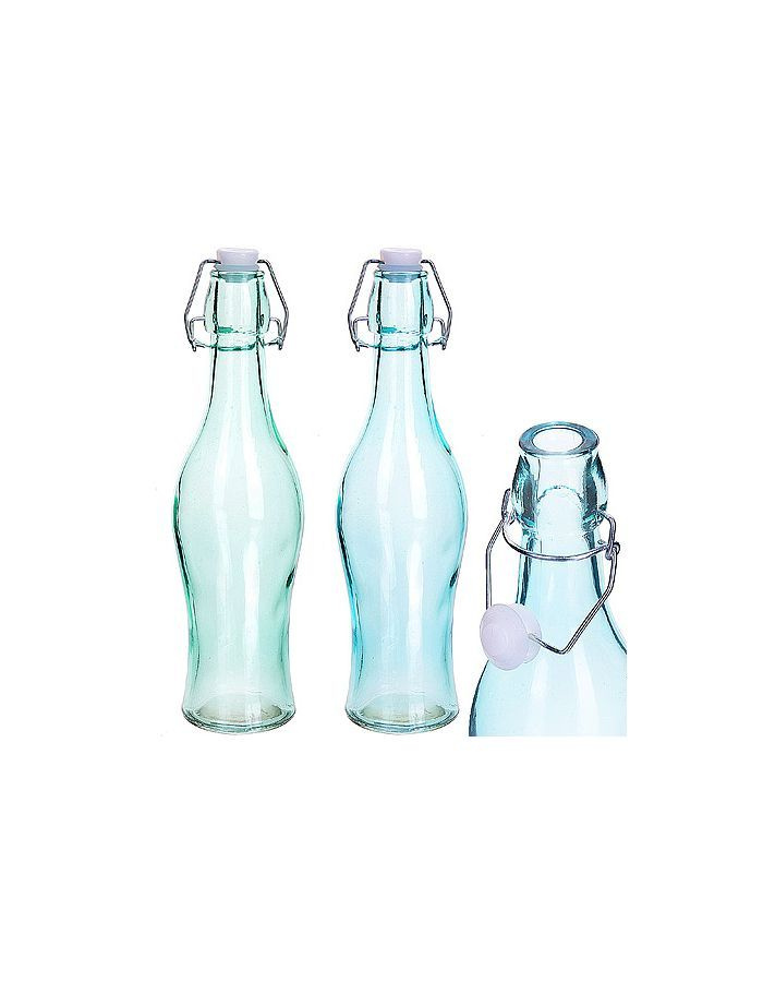 Бутылка 0,500 л стекло с крышкой LR (х24)цвет в ассортименте #1