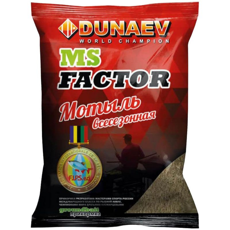 Прикормка натуральная Dunaev MS FACTOR Мотыль 1 кг / Прикормка Дунаев / Товары для рыбалки  #1