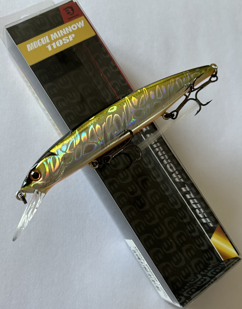 Воблер Bassday MOGUL MINNOW 110SP длина: 112 mm вес: 17g Цвет #SB-304 Silver Black Ob #хищник  #1