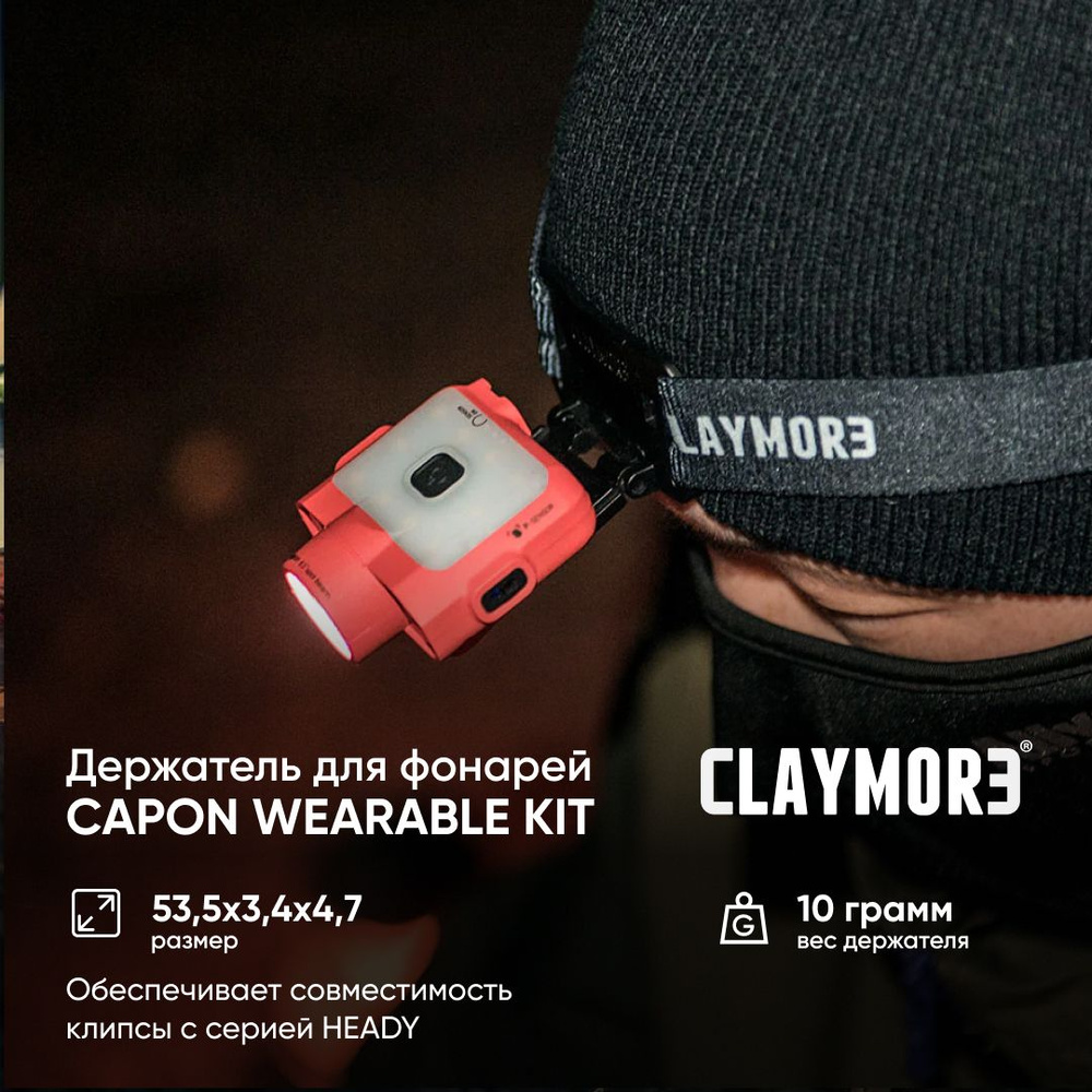 Держатель для фонарей CLAYMORE CapOn Wearable Kit #1