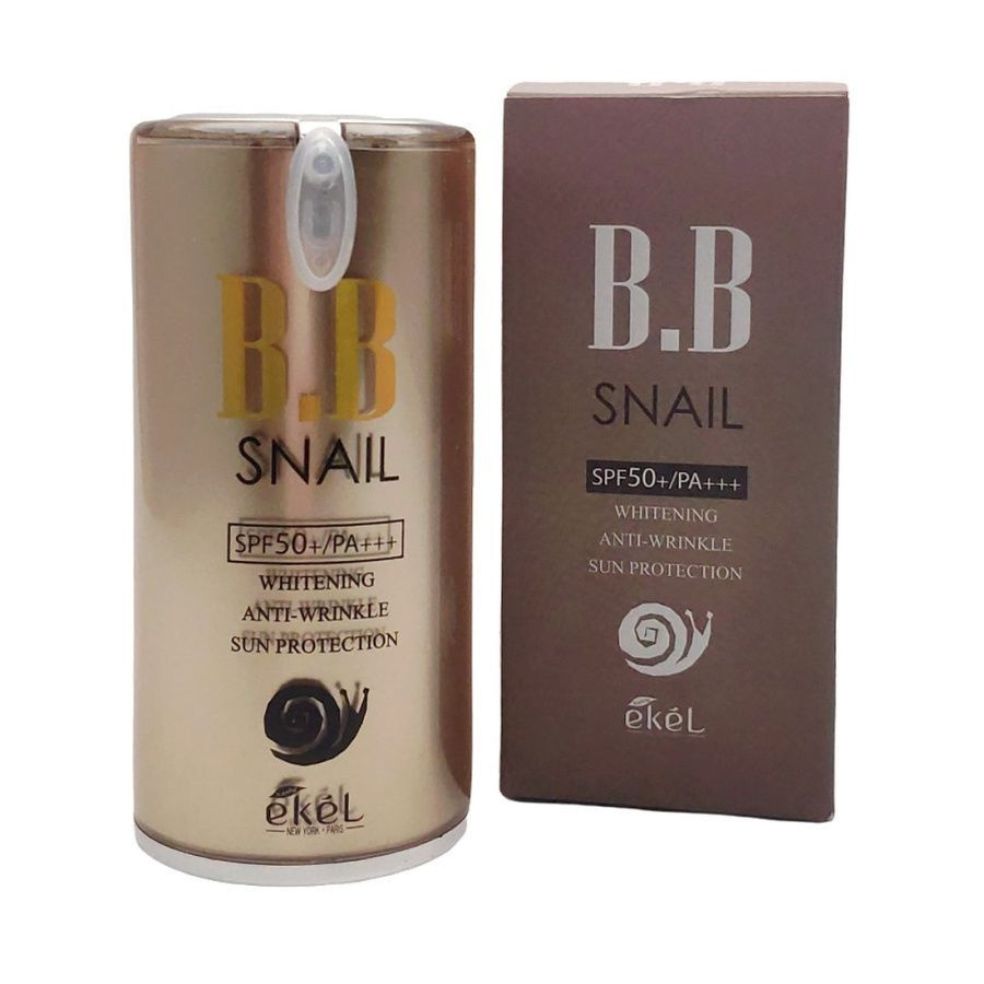 Ekel ВВ крем с экстрактом улитки для лица BB Snail Cream SPF 23 Whitening Anti-Wrinkle Sun Protector #1