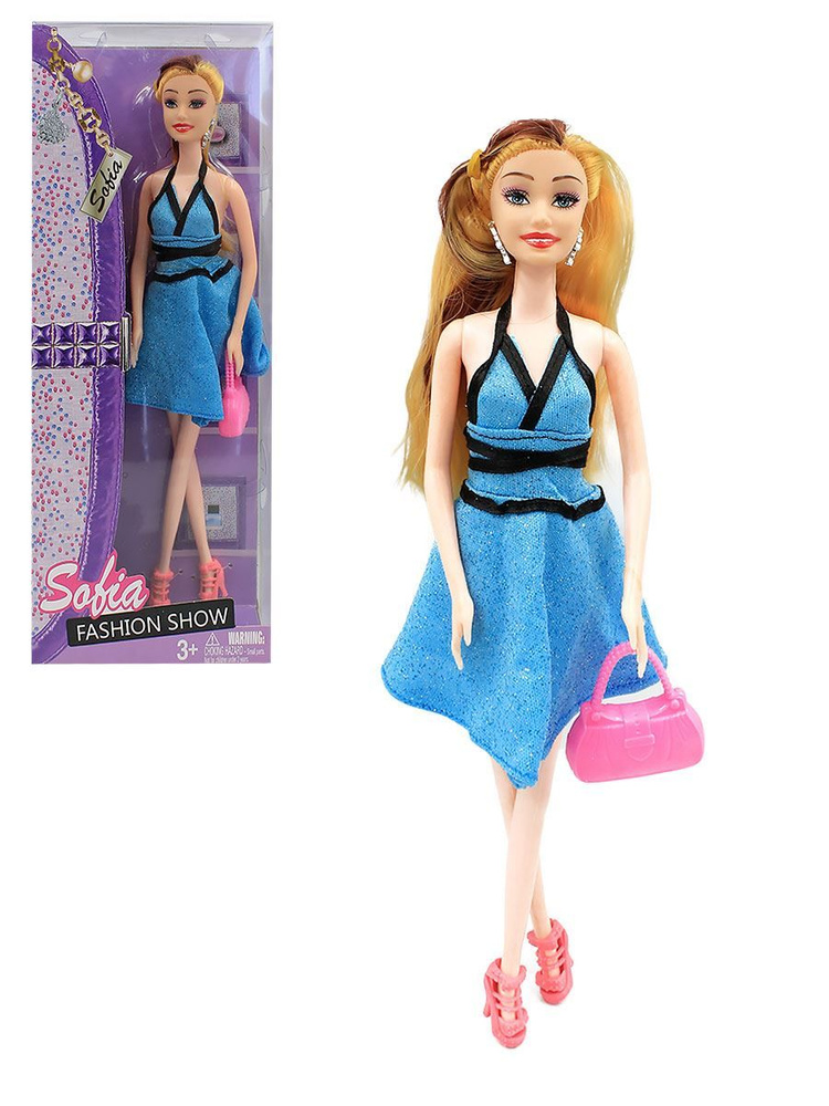 Кукла Sobia с сумкой в синем платье 30см, BBL7780-KR1 #1