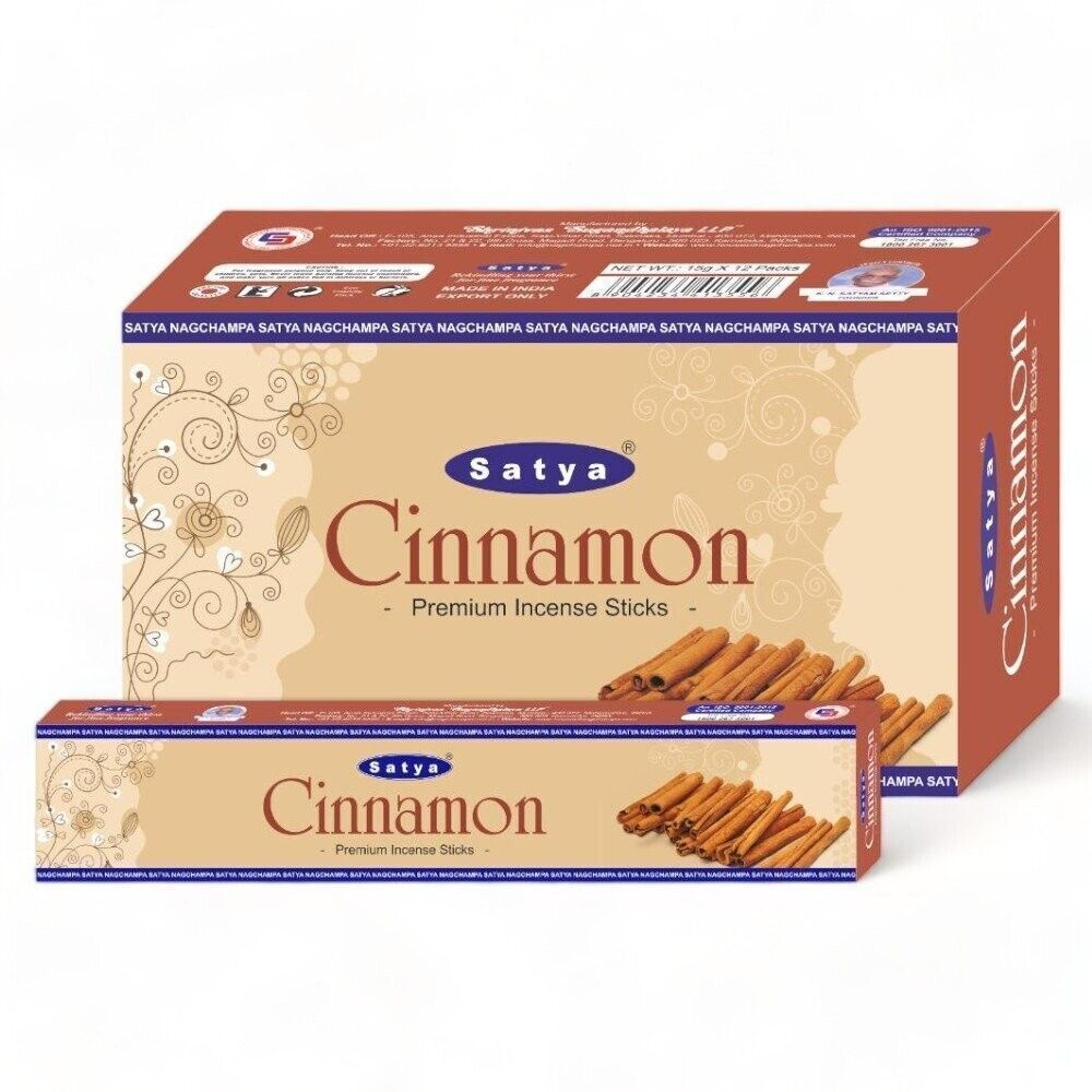 Благовония Cinnamon (Корица) Ароматические индийские палочки для дома, йоги и медитации, Satya Premium #1