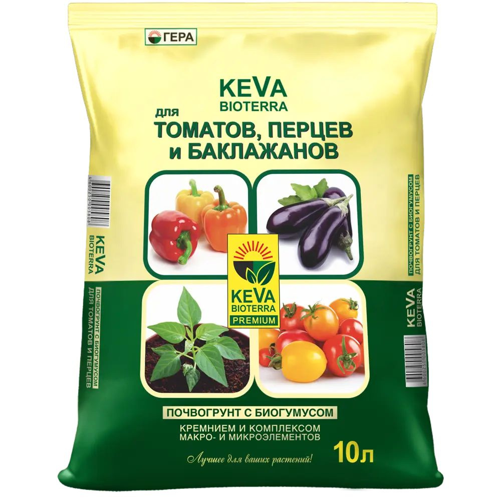 Грунт для томатов и перцев Keva Bioterra 10 л #1