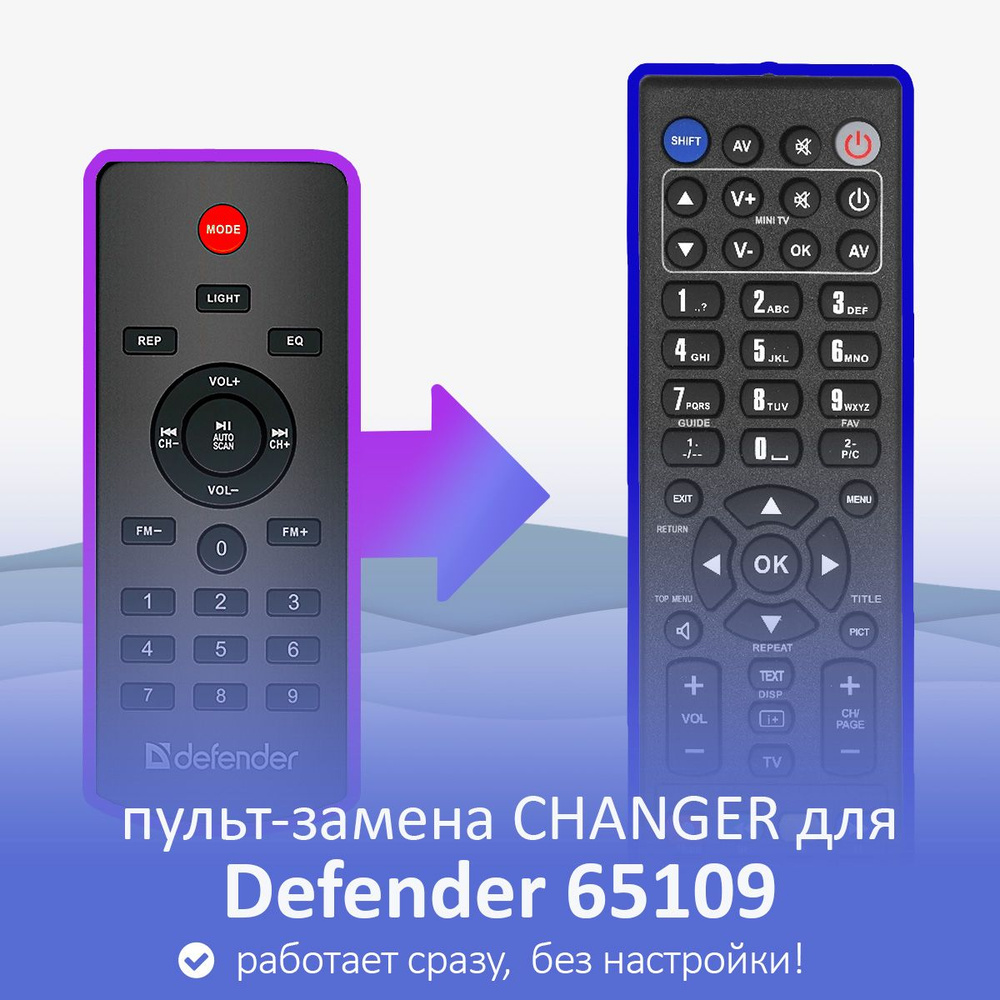 пульт-замена для акустики Defender Rage, Defender G78 #1