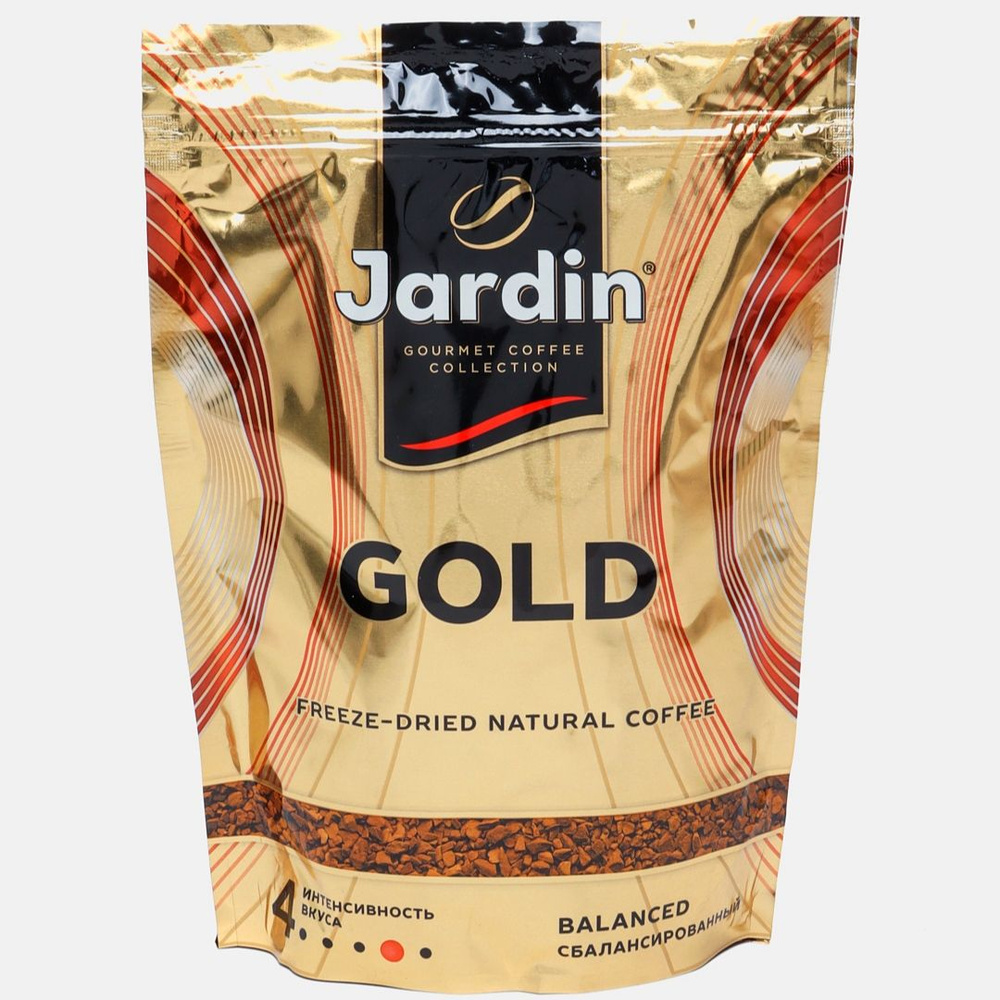 Кофе растворимый JARDIN Gold "ЖАРДИН Голд" сублимированный (кристалл), мягкая упаковка 240 гр  #1