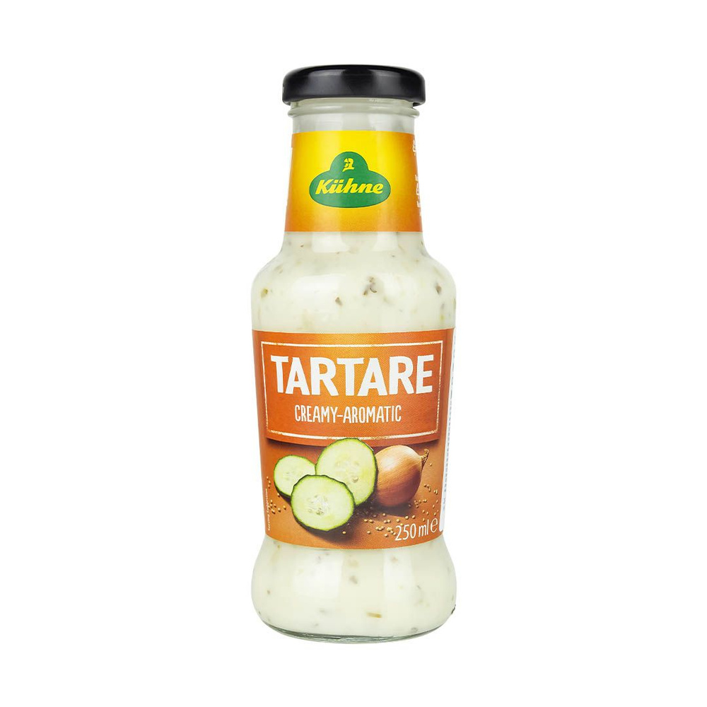 Соус тартар Kuhne Spicy sauce tartare с кусочками огурчиков, 250мл #1