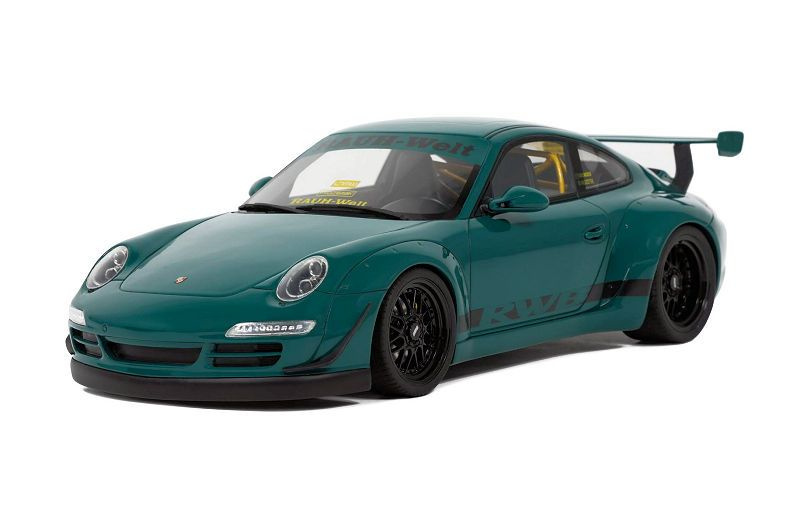 Модель автомобиля GT Spirit - RWB Syunkashuto 2021, Green Hell (Сине-Зеленый), GT896, 1:18  #1