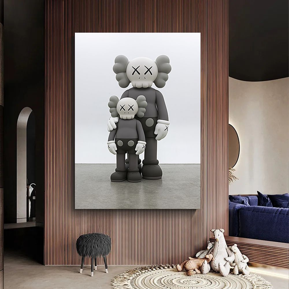 Картина kaws, картина на стену, 40х60 #1