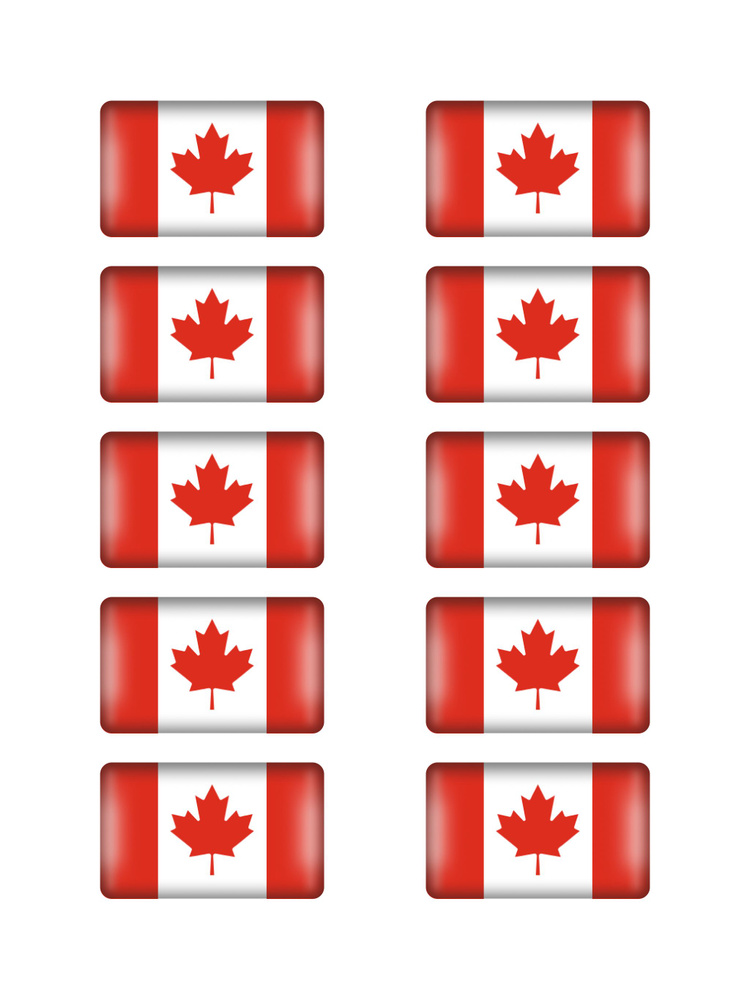 Наклейки на авто флаг Канады эмблема шильдик стикер на телефон  #1