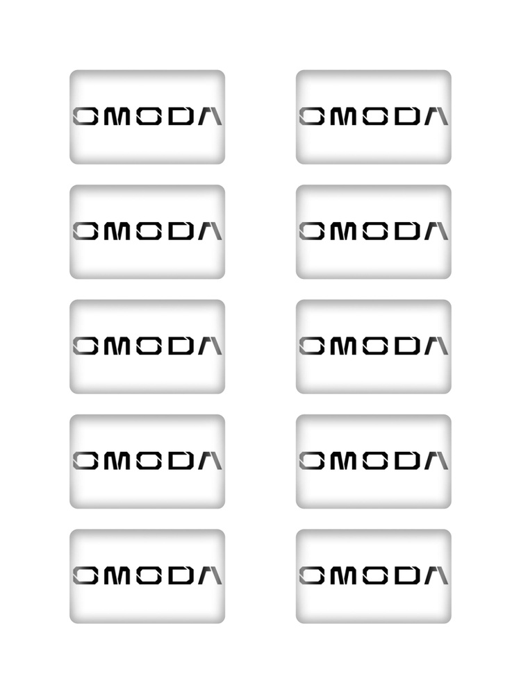 Наклейки 3д объемные стикеры на авто телефон ноутбук планшет со знаком машины Амода  #1