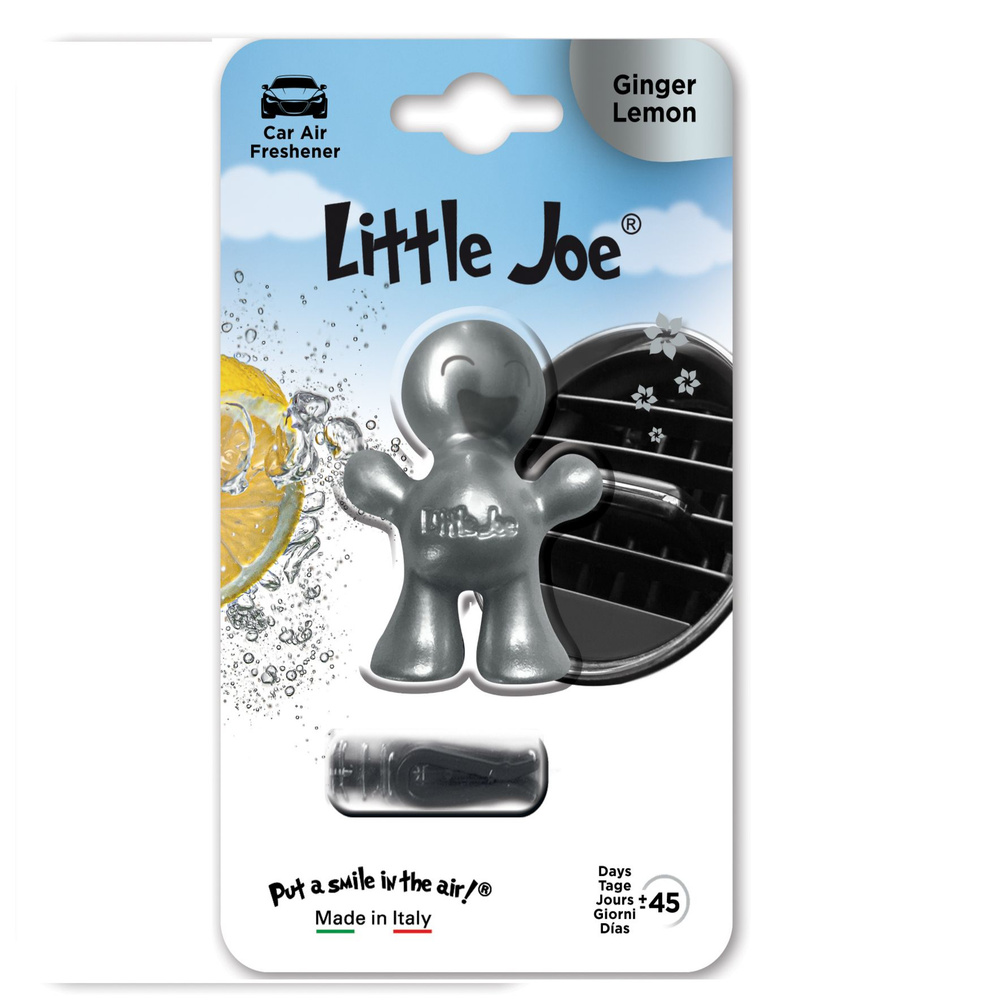 Ароматизатор для автомобиля в дефлектор улыбающийся человечек Little Joe Metallic, Имбирь  #1