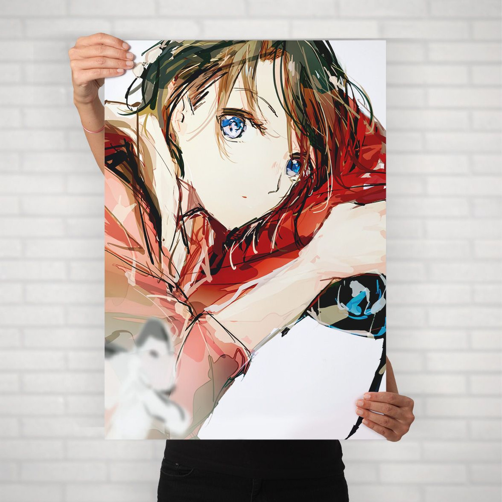 Плакат на стену для интерьера Макото Синкай (Форма голоса - Нишимия Юзуру 5) - Постер по аниме формата #1