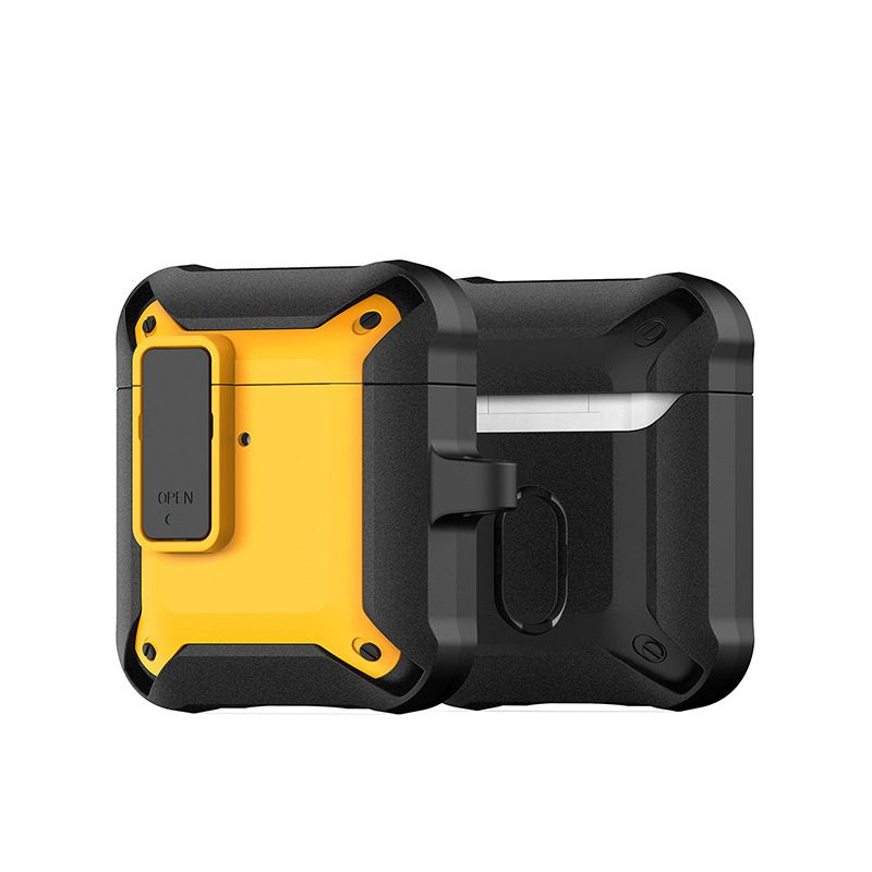 Чехол для AirPods 1 / 2 WiWU Mecha AirPods Case Black + Yellow #1