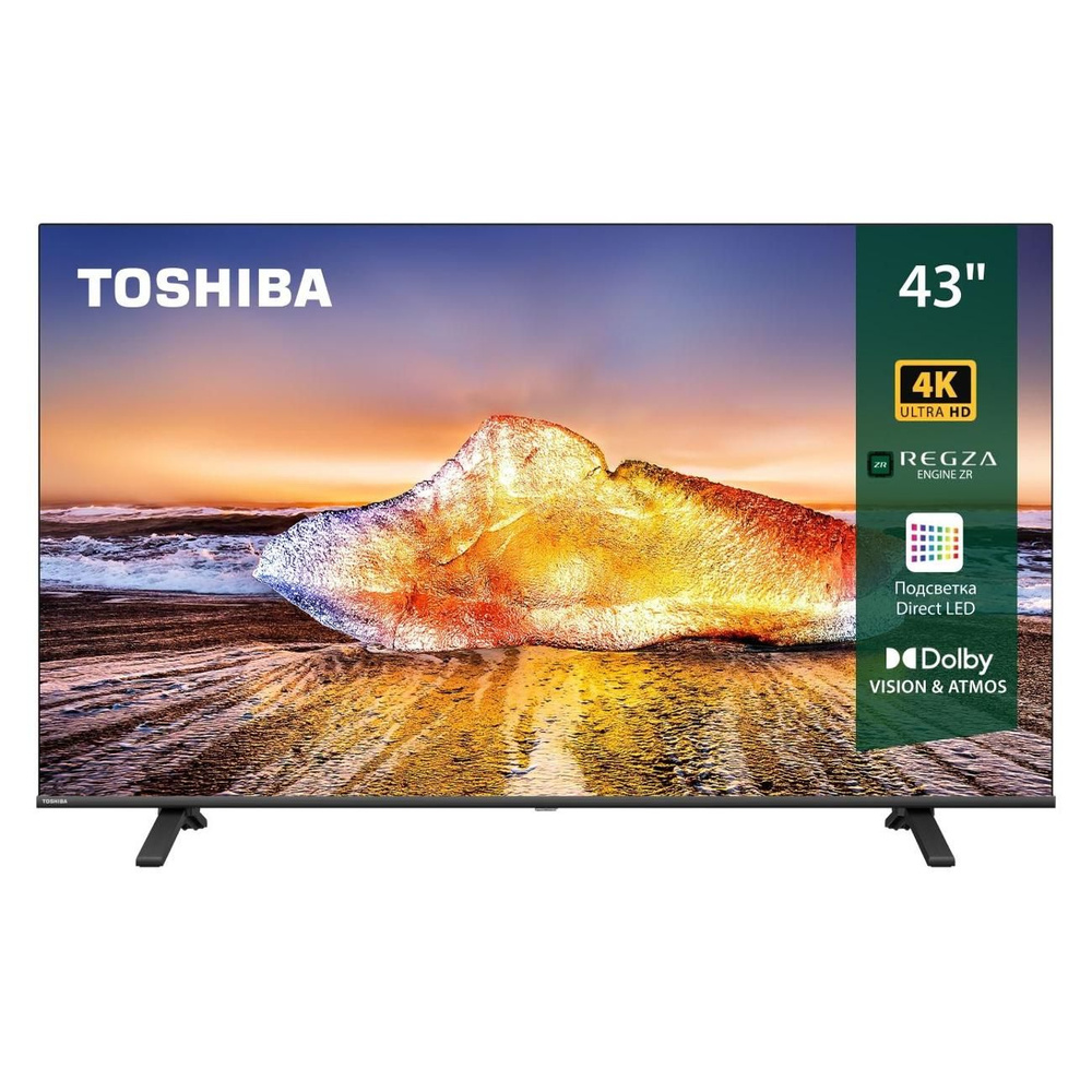 Toshiba Телевизор 43", черный #1