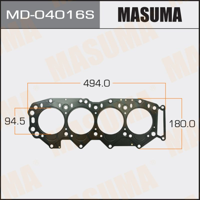 Masuma Прокладка ГБЦ, арт. MD-04016S, 1 шт. #1