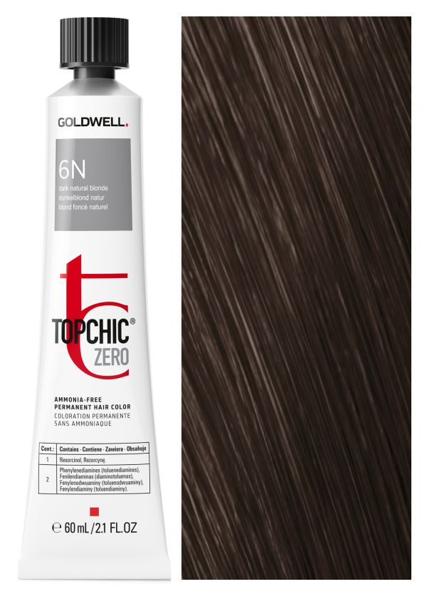 Goldwell Topchic Zero 6N Натурально-пепельный 60 мл #1