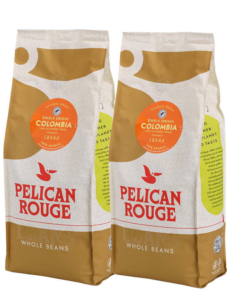 Кофе в зернах PELICAN ROUGE "COLOMBIA" Organic, набор из 2 шт. по 1 кг #1