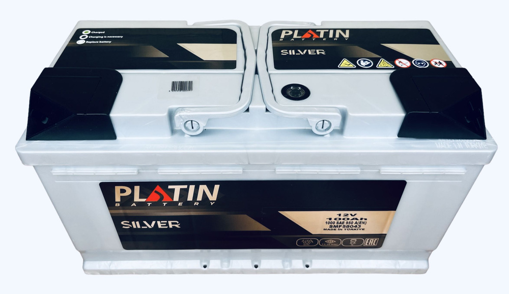 Аккумулятор автомобильный Platin Silver 100 Ач 950 A о.п. SMF L5 353х175х190 95 ач  #1