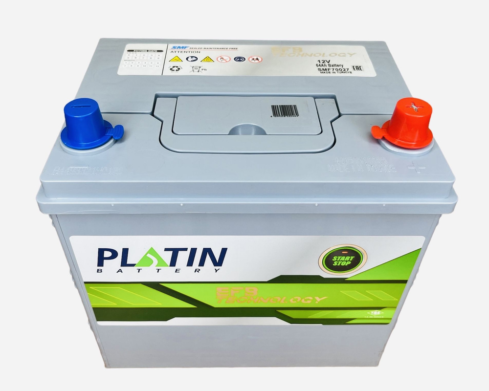 Аккумулятор автомобильный Platin EFB Asia 64 Ач 600 A о.п. 85D23L 232х173х225 65 ач  #1
