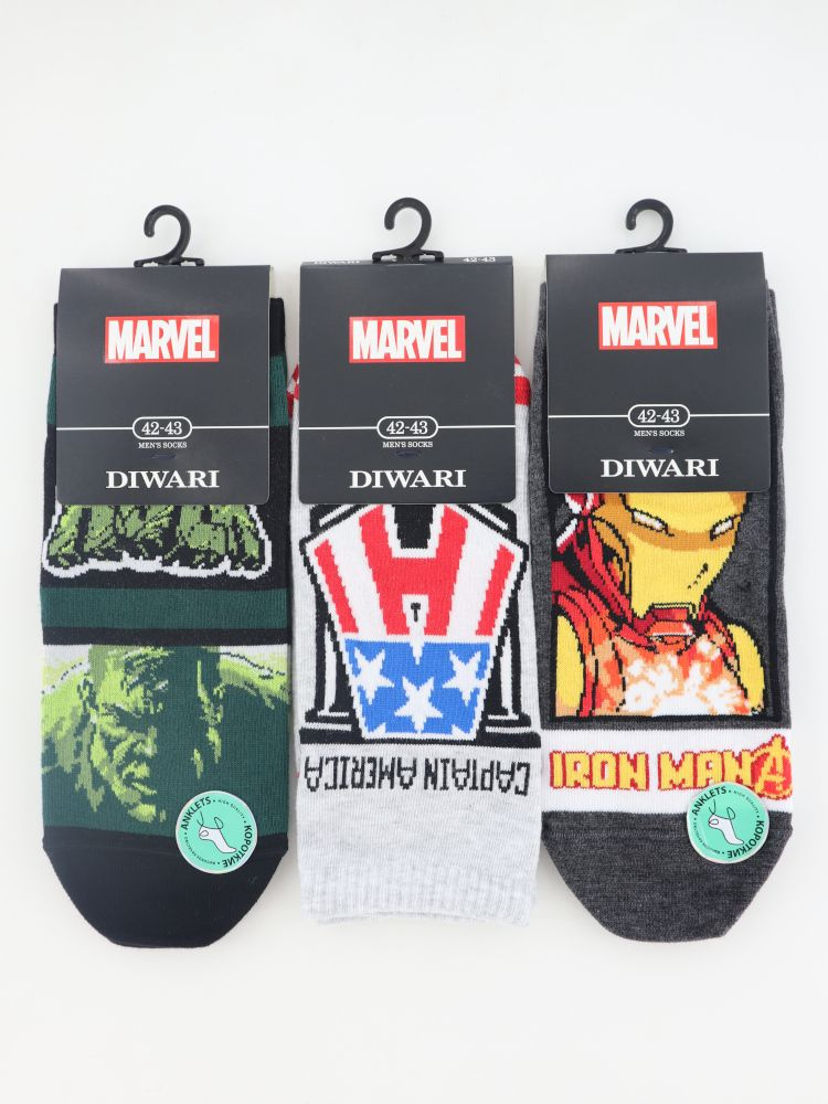 Комплект носков DiWaRi Marvel, 3 пары #1
