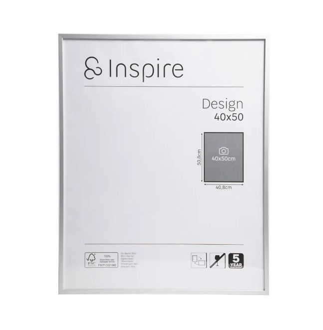 Рамка Inspire Design 40x50 см алюминий цвет серебро #1