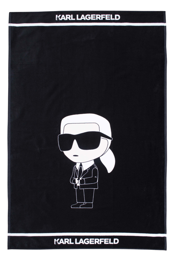 Karl Lagerfeld Пляжные полотенца, Хлопок, 100x150 см, черный, 1 шт. #1