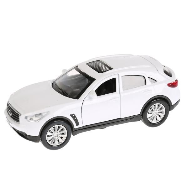 Машинка для мальчика металлическая свет-звук Infiniti QX70 12 см, белый,Технопарк  #1