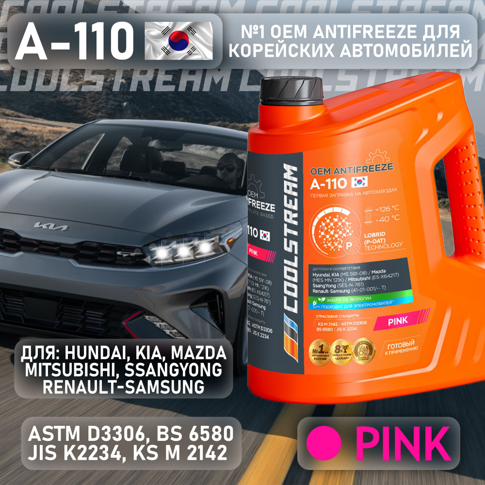 Антифриз CoolStream A-110 Pink, 5 л #1
