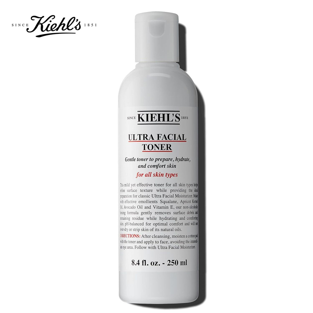 Kiehl's Ультратоник для лица со скваланом, нежный бесспиртовой тоник для лица, увлажняет кожу и улучшает #1