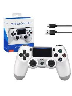 Геймпад PS4 Dualshock, Bluetooth, белый #1