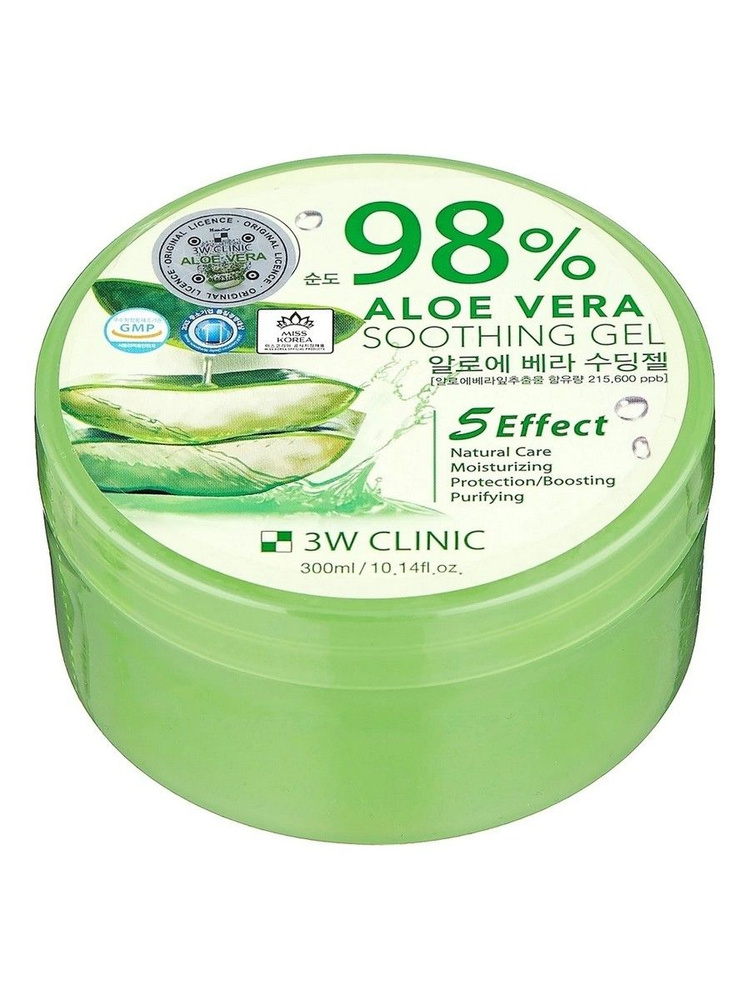 Гель универсальный c алоэ Aloe Vera Soothing Gel 98% 300мл #1