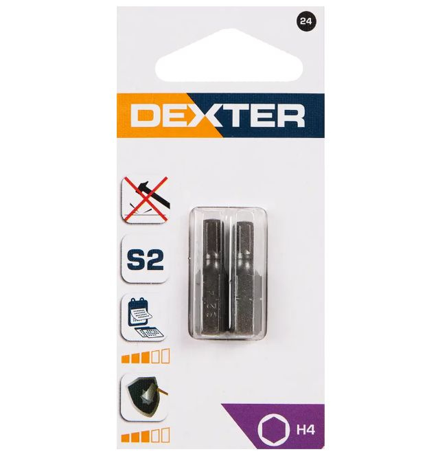 Бита Dexter H4x25 мм, 2 шт. #1