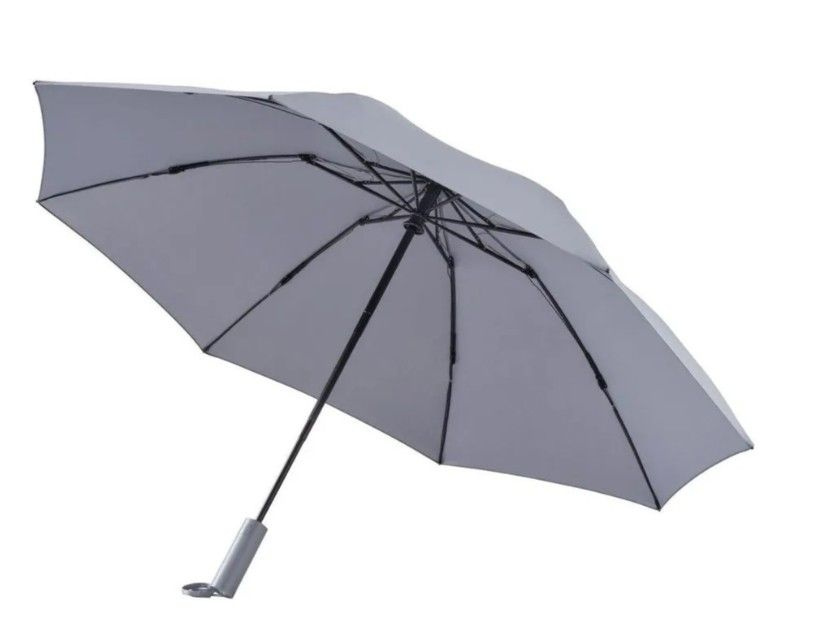 Зонт Xiaomi 90 Points Automatic Umbrella With LED Flashlight (6941413204200) серый #1