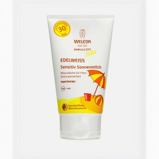 WELEDA солнцезащитный крем для младенцев и детей BABY & KIDS SUN EDELWEISS  #1