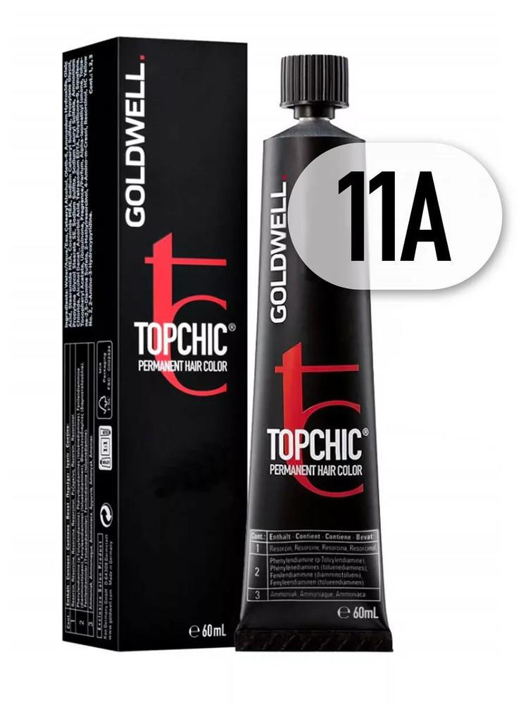 Стойкая крем-краска для волос Goldwell Topchic 11A 60 мл #1