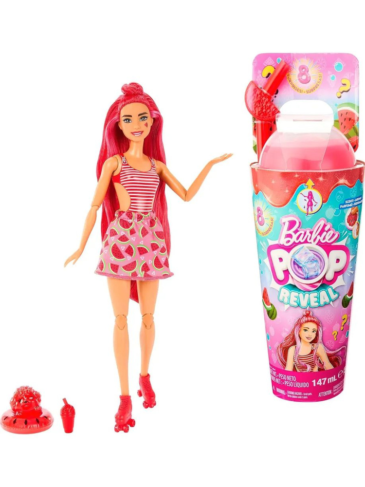 Кукла Барби - Pop Reveal, арбуз HNW43 #1