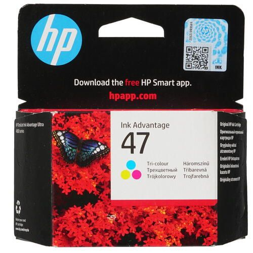 Картридж HP 47 (6ZD61AE) многоцветный HP, оригинальный, 700 страниц, 1 шт  #1