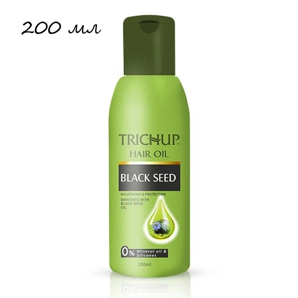 Trichup Масло для волос c ЧЕРНЫМ ТМИНОМ Тричуп Васу / Hair Oil BLACK SEED Vasu, 200 мл  #1