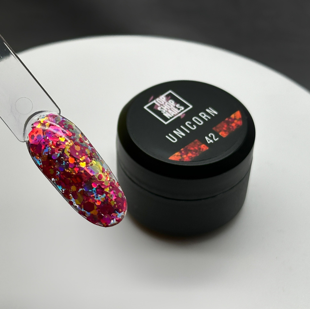 Блестки Unicorn gel 42 TopShopNails, 5мл #1